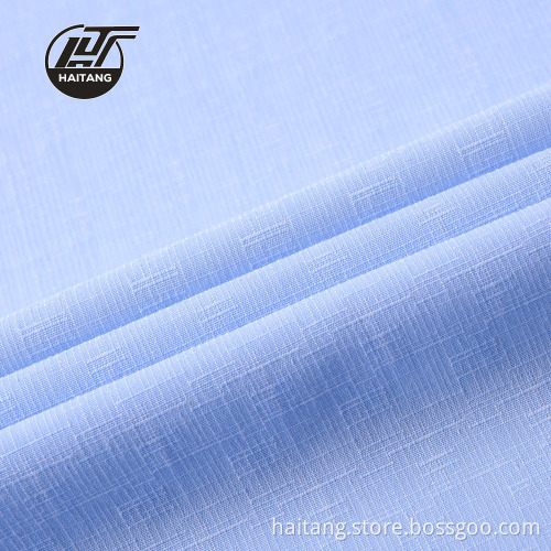 Bamboo Fabric Man Shirt Fabric Polyester Uniform Fabric